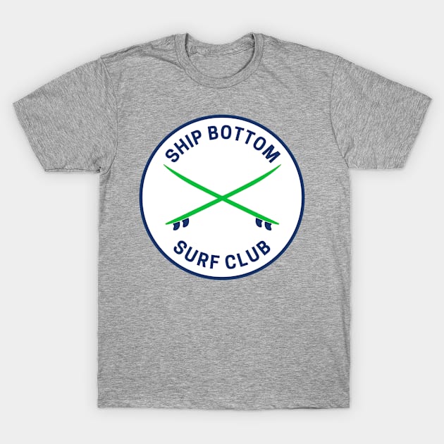 Vintage Ship Bottom Surf Club T-Shirt by fearcity